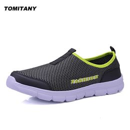 Breathable Mesh Casual Men Shoes Summer Sneakers Footwear Running Mens Lightweight Slipon Sandals Zapatos De Hombre 240429