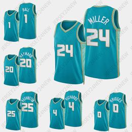 2024 City 24 Brandon Miller Custom Basketball Jersey LaMelo Ball 25 P.J. 1 LaMelo Ball 3 Terry Rozier 20 Gordon Hayward 12 Kelly Oubre Jr. XS-4XL Men Women Youth