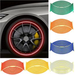 Wall Stickers Bicycle Wheel Reflective 16 Strips With Suitable For And Motorcycles To Improve Driving Safety