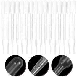 100Pcs Plastic Straws Transfer Pipette Scale 3ml Dropper Washing Pasteur Pipettes Disposable Squeeze