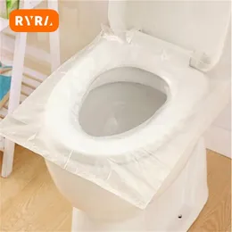 Toilet Seat Covers Mat Sanitation Biodegradable Small Portable Travel Supplies Paper Pads Disposable Plastic Bathroom Accessory