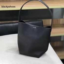 The Row TR Best-quality Small Bag Versatile and Designer Bucket Big New Tote Handbag Large Capacity Single Shoulder Portable Real Leather Handbag 230727