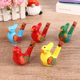 Party Favor Coloured Drawing Water Bird Whistle For Kid Early Learning Educational Children Toy Musical Instrument Bathtime