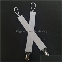 Keychains & Lanyards Sublimation Blank Pacifier Holder With Clips Key Ring Heat Transfer Printing Materials Drop Delivery Fashion Acc Dhhqv