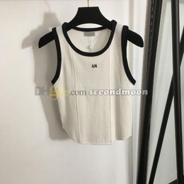 Women Knits Vest Crew Neck Tanks Top Summer Outdoor Gym Tops Designer Letter Print Vests