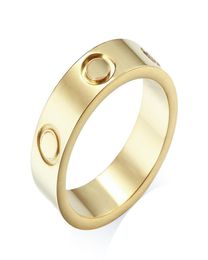 Plate gold ring Designer Jewellery luxury love rings for lovers couple gift men women popular party wedding jewelries unisex ladies 4824884