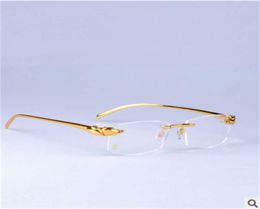 Leopard head shortsighted male frameless spectacle ultra light pure titanium frame eyes 82008753729432