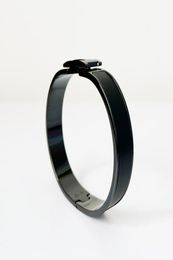 Designer Jewelry Gold Black H Bangle Couple Bracelets for Women and Men 12mm Silver Diamonds Lover Grind arenaceous Style5468596