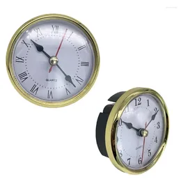 Table Clocks 80mm Clock Insert With Roman Numeral For Enthusiasts Classical Timepiece Dropship