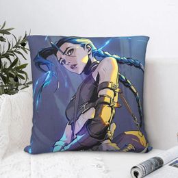 Pillow Jinx Cool Throw Case Arcane League Of Legends TV Short Plus Covers For Home Sofa Chair Decorative Backpack