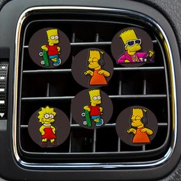 Other Motorcycle Accessories Simpson Cartoon Car Air Vent Clip Outlet Per Conditioner Clips Freshener Replacement Decorative Bk Drop D Otgyn