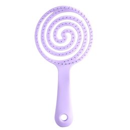Hair massage air cushion comb mini portable lovely com bCute macaron lollipop girls portable hair brushes detangling paddle massage combs anti static styling tools