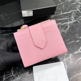Womens Triangle key wallets mens designer Coin Purses 9 cards slots id cardholder travel wallets luxury poke card holder Leather key pouch wholesale Zipper puerse