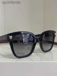 Retro catier branded logo designer sunglasses for women men luxury AAA counter glasses womens leopard head sunglasses CT0143S