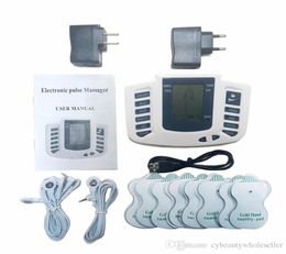 Therapy Massager 16pads Electrical Stimulator Full Body Relax Muscle Therapy Massager LCD Screen Pulse Tens Acupuncture7769636