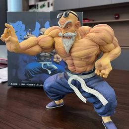 Action Toy Figures 25cm Anime Figure Master Roshi cos Muscle Strengthening Statue Model Action doll collectible desktop decoration toys