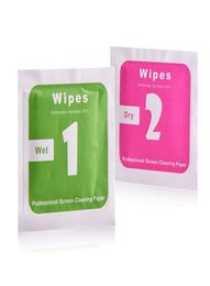 DryWet Wipes For Tempered Glass Screen Protectors Accessories Alcohol Pad Screen Cleaning tools for Mobile Phone3918220