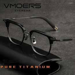 Sunglasses Frames VMOERS Luxury Pure Titanium Optical Eyewear Frame Men Big Square Prescription Glasses Retro Male Myopia Eyeglasses
