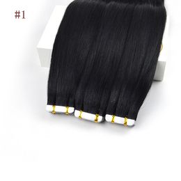 Fashion Tape Hair Extensions Real Remy Human14-22 Inches 40 Pieces 100G for Invisible Seamless Human Hair Extensions