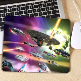 Mouse Pads Wrist Rests Big Promotion Star Trek Keyboard Desk Mice Mat Durable Desktop Mousepad Rubber Gaming Small Mouse Pad Computer 22X18CM J240510