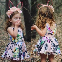 Dresses Elegant Girls Dresses 2018 Summer Toddler Girls Princess Dress Floral Ruffle Party Dress Sundress Boutique Kids Clothing Children