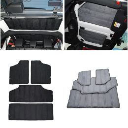 Accessories Car Roof Heat Insulated Cotton For 4 Door Black Auto Interior Accessories Fit For Jeep Wrangler 20122016