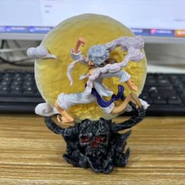 Action Toy Figures 13CM One Piece Anime Figure Moon Fairy Nika Monkey D Luffy Gear 5 Action Figure Statue Model Collection Toys Gift PVC