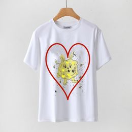 Women's T Shirts Designer Spring New Waistband Versatile Solid Print Short Sleeve Top T-Shirt