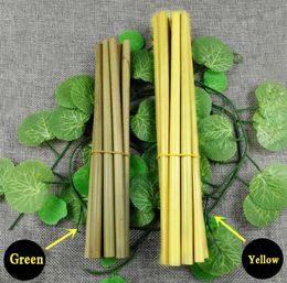 100 Natural Dry Yellow Green Bamboo straw 195200230cm Reusable Straws Eco Friendly Healthy Drink Straw for Wedding Party Bar To1898640