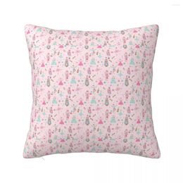 Pillow Pink Plaid Pillowcase Printed Cover Decorations Christmas Tree Star Case Bed Square