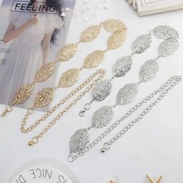 Belts Jewellery Waist Chain Metal Gift Leaf Body Necklace Women