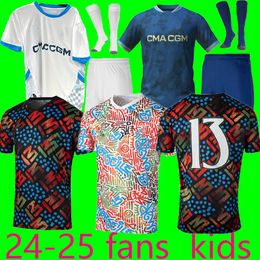 Soccer Jerseys 2024 Africa Soccer jerseys VITINHA maillot de foot 24 25 man KIDS football shirt hommes enfants NDIAYE MarseilleS away KONDOGBIA RENAN LODI SARR S-XXL