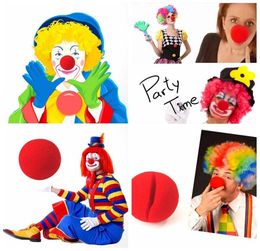 Magic Red Sponge Balls Clip Foam Clown Nose Costume Party Fancy Dress Cosplay Comic Halloween Christmas Party supplies children9431012