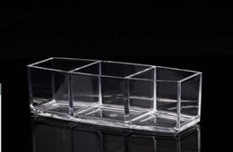 Acrylic Makeup Brush Organizer 3 Grid Cosmetic Holder Makeup Tools Storage Box Organizer Brush and Accessory Storage Box306S3624655