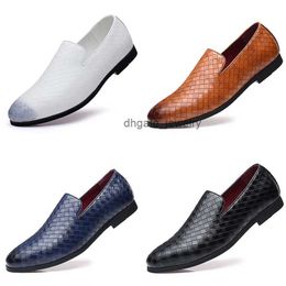 Casual Shoes GAI Formal 38-48 Matte Leather Business Men Black Dark Brown Grey Blue Dress Shoes Trainers Sneakers