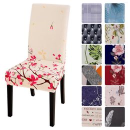 Chair Covers Dining Cover Elastic Anti-Dirty Slipcover Seat For Living Room Kitchen Wedding Banquet Office Removable