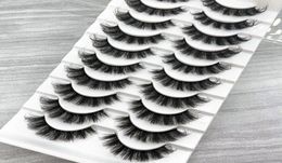 New Lashes DD Curl Volume Thick Russian Strip Faux Eyelashes Fluffy Soft Natural long Reusable False Lashes extension6084569