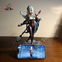 Action Toy Figures New 30cm Genshin Impact animated character god and action character game model case pendant character adult model doll toy Kawaii gift Y240515
