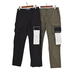 Luxury Men's Compass Brand High-quality Cotton Island Cargo Men Stone Long Trousers Male Jogging Overalls Tactical Pants Breathable Designer