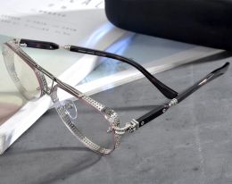 Frames Brand Designer Optical Glasses Men Sunglasses Eyeglass Frame for Women Grey Brown Lenses Eyeglasses Spectacle Frames Big Myopia Gl