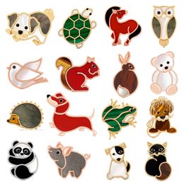 2024 New Arrival Top Quality Luxury Fashion 925 Sterling Silver Animal Brooch Natural Turquoise Malachite Shell Turtle Rabbit Women Party Jewellery