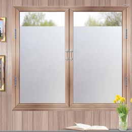 Window Stickers 45 200cmPVC Frosted Film Waterproof Glass Sticker Home Bedroom Bathroom Office Privacy Scrubs Frost No Glue