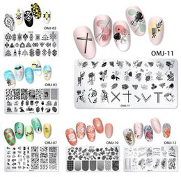 New Nail Stamping Plate Transfer Lines Flower Geometric Marble Image Stamp Template Printing Stencil DIY Manicure Nail Art Tools5009261