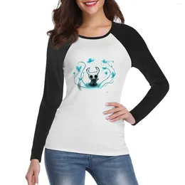 Women's Polos Hollow Knight Long Sleeve T-Shirt Female Lady Clothes Tops For Women