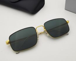 Nove fashion l sunglasses trendy style slim metal frame unique geometric rectangle shape with classic Multicolor glass lensInclud2902639