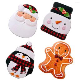 Storage Bottles 4 Pcs Christmas Tin Box Candy Tins Jar Decor Holder Sweet Container Cookie Containers Sugar Case