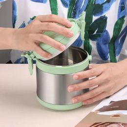 Dinnerware 304 Stainless Steel Insulation Bucket Lunch Box Breakfast Cup Sealed Soup Porridge Portable Cover Office Worker Student