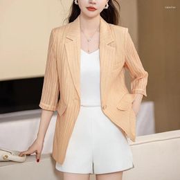Women's Suits Formal Elegant Blazers Jackets Coat For Women Professional Office Ladies Work Wear Outwear Tops Blaser Plus Size 4XL