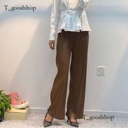 Spodnie damskie capris dla kobiet swobodne luźne modne szerokie nogę miyake wysoką talię prapowane koreańskie garnitur estetyczne proste fałdy SAG-888 539