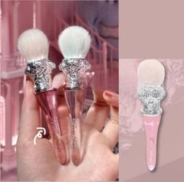 Flower Knows Little Angel Swan Ballet Strawberry Rococo Blush Spot Brush Wool Fluffy Conditioning Makeup Tool Flowers Know brushes
